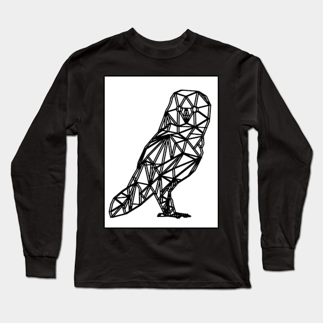 Geometric Animals : Owl Long Sleeve T-Shirt by Wear A Tee Shirt 